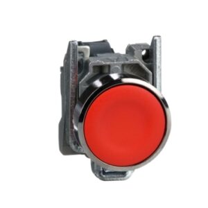 XB4BA42-bouton poussoir à impulsion - Ø22 - rouge - 1O - vis étrier