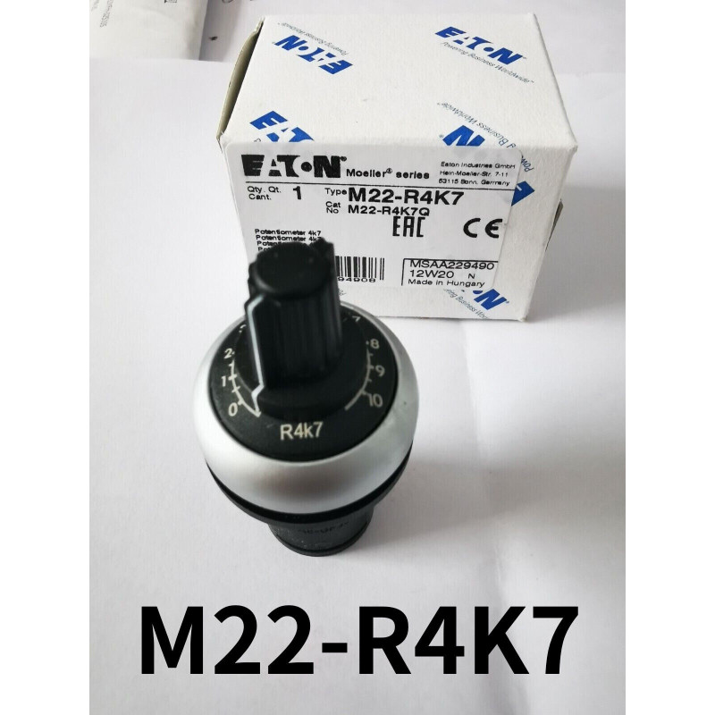 Eaton M22-R4K7 Potentiomètre 4,7kOhm 0,5W 22mm IP66